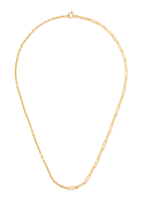 Solitaire Necklace, 18k Yellow Gold